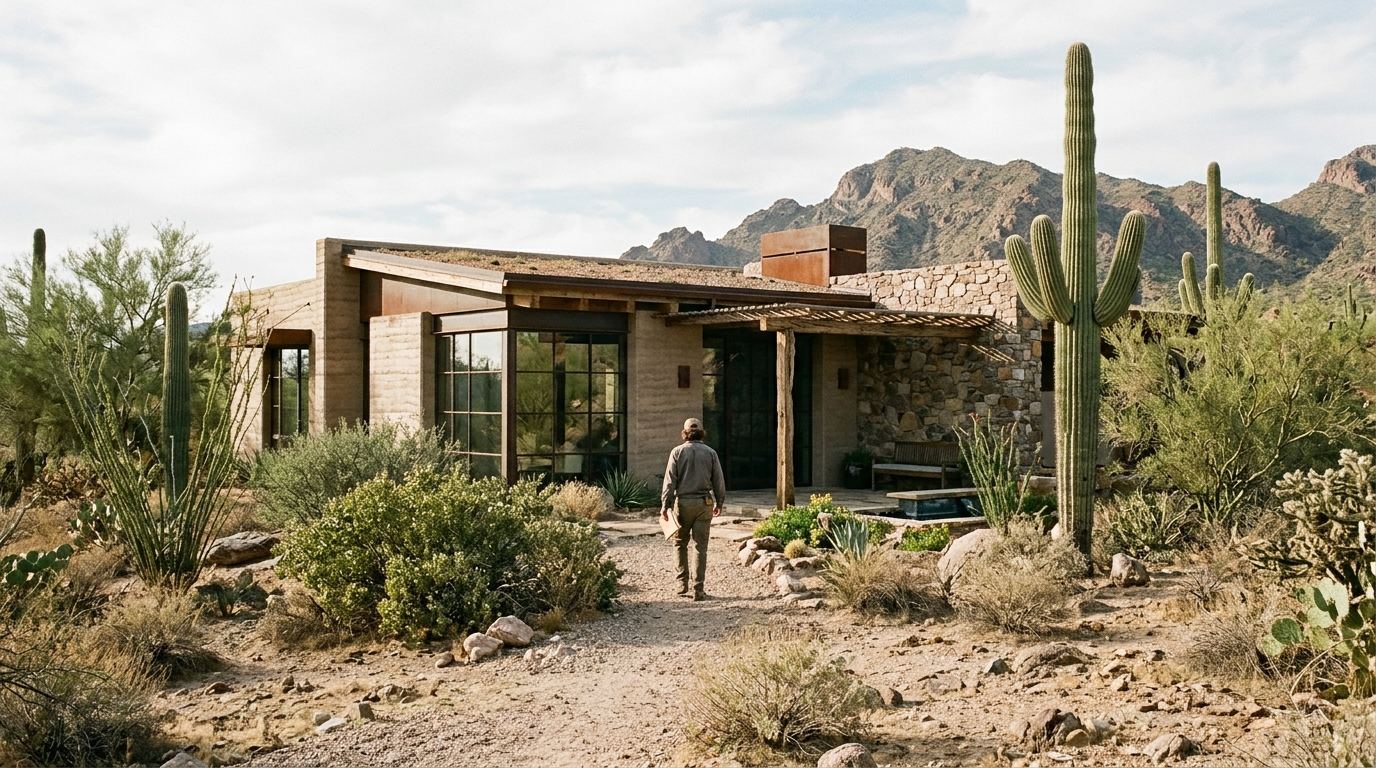 Residential housing in Scottsdale, Arizona from mid-century ranch to desert custom build