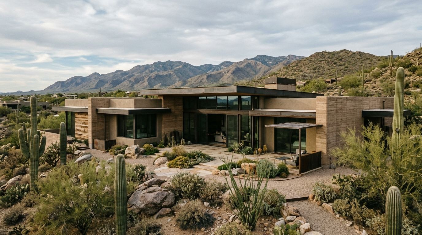 Desert-style Arizona home exterior