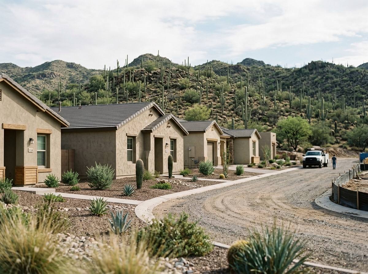 Mid-century and later subdivision housing in Mesa, Arizona