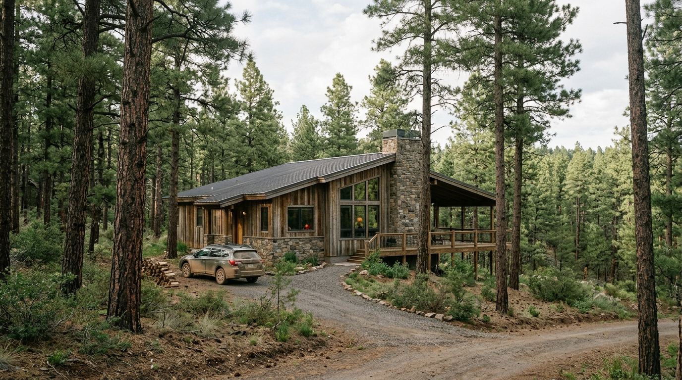 Arizona high country home above four thousand feet where winter freeze protection genuinely applies