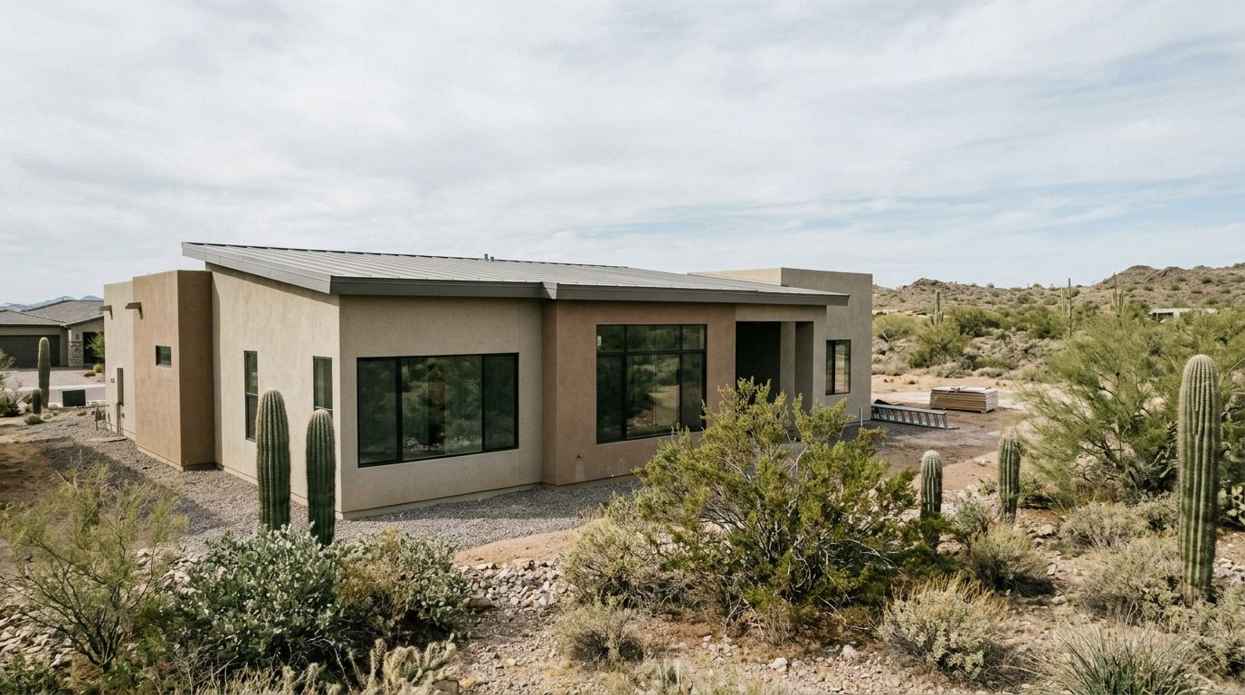 Newer subdivision housing in north Phoenix, Arizona