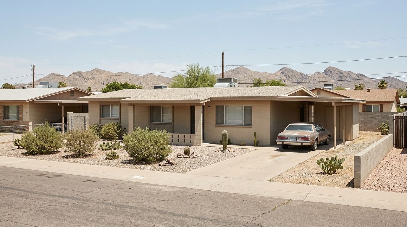Slab-on-grade residential housing in the Phoenix metropolitan area