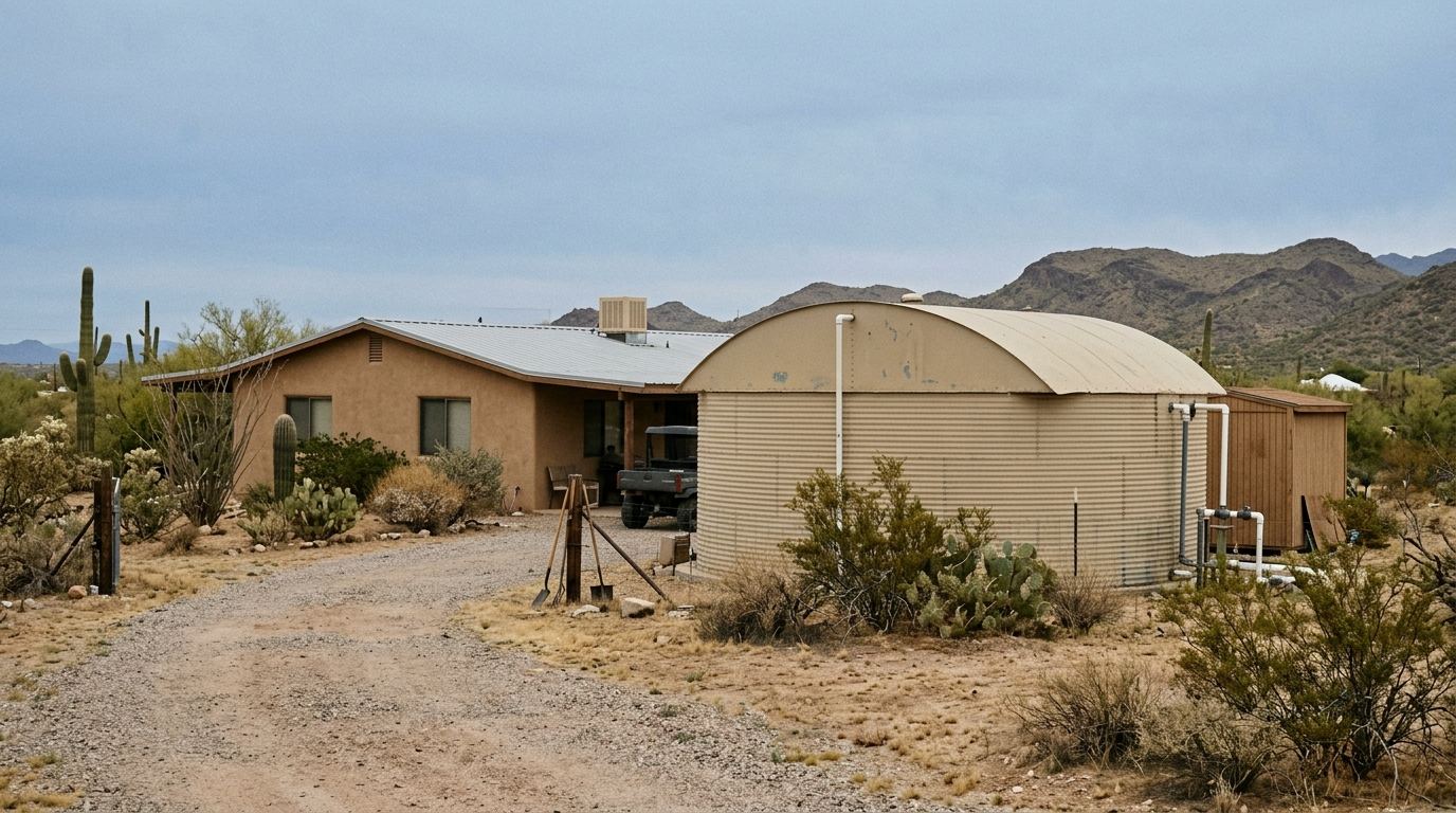 Remote residential property above Lake Mead near Meadview, Arizona