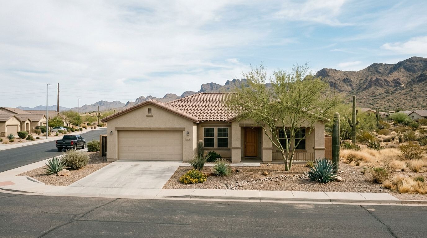 New subdivision housing on former farmland in Goodyear, Arizona