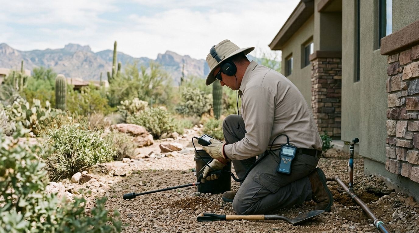 Leak detection at an Arizona home