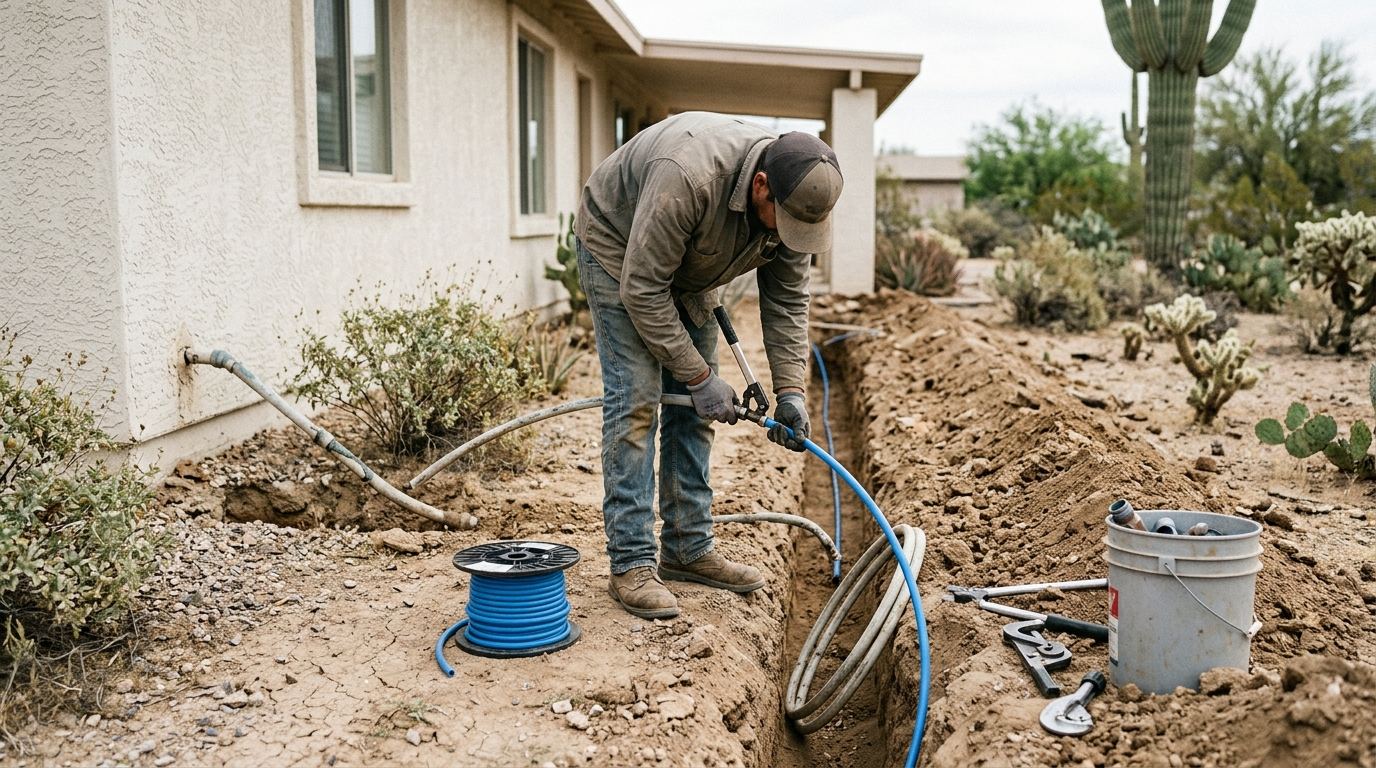 Polybutylene repipe at an Arizona home