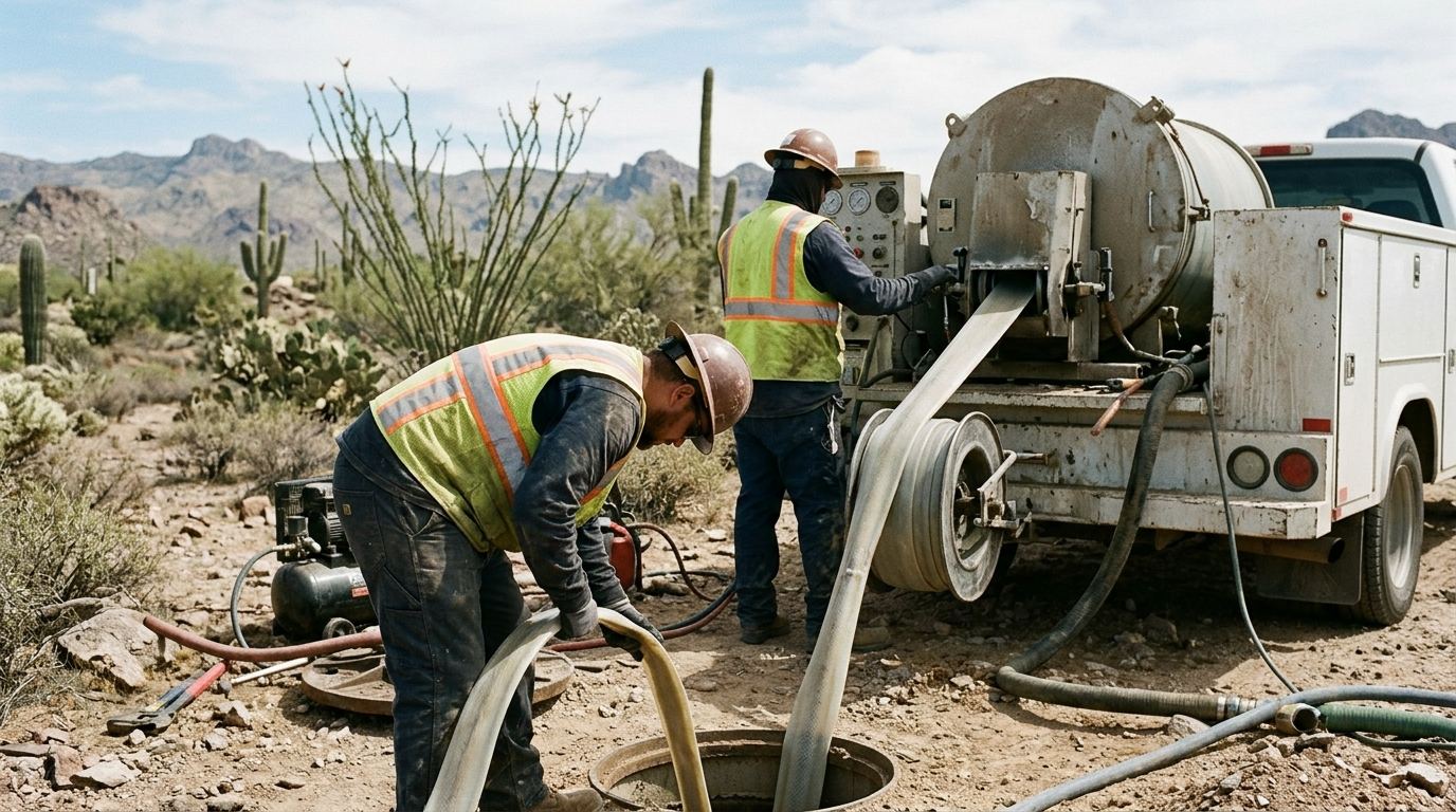 Trenchless sewer repair at an Arizona home